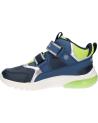 Man and boy Mid boots GEOX J36LBA 0BUCE J CIBERDRON BOY  C0749 NAVY-LIME