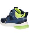 Man and boy Mid boots GEOX J36LBA 0BUCE J CIBERDRON BOY  C0749 NAVY-LIME