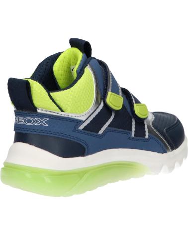 Man and boy Mid boots GEOX J36LBA 0BUCE J CIBERDRON BOY  C0749 NAVY-LIME