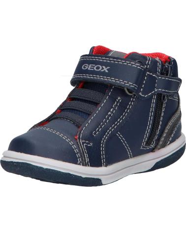 boy Mid boots GEOX B1637A 054FU BABY FLICK BOY  C0735 NAVY-RED