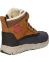 Man and boy boots GEOX J049XD 0CL54 J FLEXYPER BOY B ABX  C6361 LT BROWN-DK RED