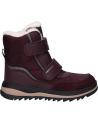 Woman and girl and boy boots GEOX J36EWB 054FU J ADELHIDE GIRL B AB  C7357 DK BURGUNDY