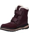 Woman and girl and boy boots GEOX J36EWB 054FU J ADELHIDE GIRL B AB  C7357 DK BURGUNDY