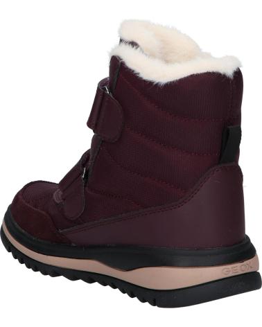 Woman and girl and boy boots GEOX J36EWB 054FU J ADELHIDE GIRL B AB  C7357 DK BURGUNDY