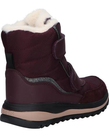 Woman and girl and boy boots GEOX J36EWB 054FU J ADELHIDE GIRL B AB  C7357 DK BURGUNDY