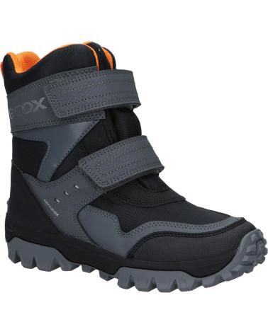 Stiefel für mädchen GEOX  für  und  J36FRC 0FUCE J HIMALAYA BOY B ABX  C0038 BLACK-ORANGE