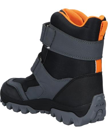 Stiefel für mädchen GEOX  für  und  J36FRC 0FUCE J HIMALAYA BOY B ABX  C0038 BLACK-ORANGE