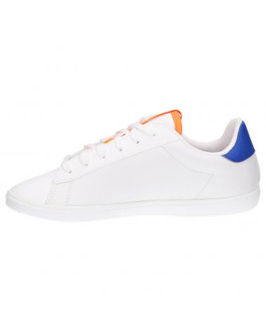Woman and girl and boy sports shoes LE COQ SPORTIF 2220330 COURTSET GS SPORT  OPTICAL WHITE-COBALT