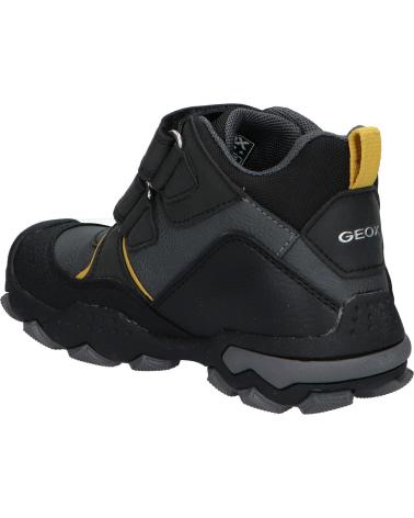 boy boots GEOX J169WA 0MEFU J BULLER BOY B ABX  C9241 BLACK-DK YELLOW