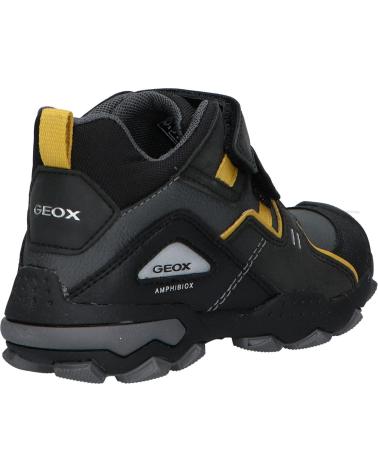 boy boots GEOX J169WA 0MEFU J BULLER BOY B ABX  C9241 BLACK-DK YELLOW