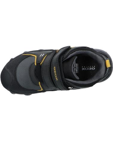 boy boots GEOX J169WA 0MEFU J BULLER BOY B ABX  C9241 BLACK-DK YELLOW