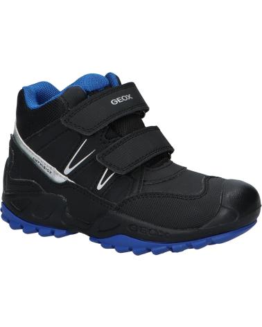 boy Mid boots GEOX J261WA 0CEFU J NEW SAVAGE BOY B A  C0245 BLACK-ROYAL