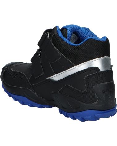 boy Mid boots GEOX J261WA 0CEFU J NEW SAVAGE BOY B A  C0245 BLACK-ROYAL
