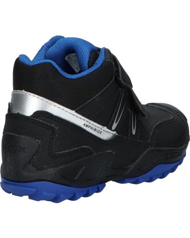 boy Mid boots GEOX J261WA 0CEFU J NEW SAVAGE BOY B A  C0245 BLACK-ROYAL