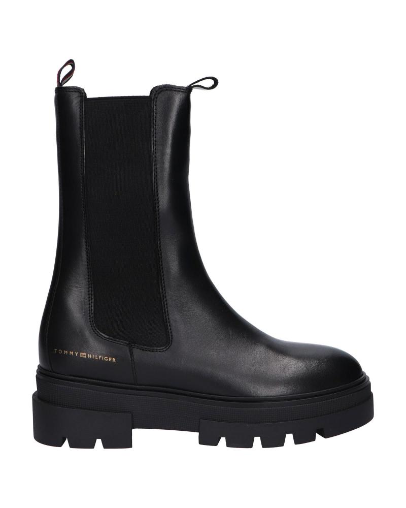 Boots TOMMY HILFIGER  für Damen FW0FW06730 MONOCHROMATIC CHELSEA BOOT  BDS BLACK