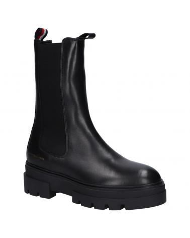 Woman boots TOMMY HILFIGER FW0FW06730 MONOCHROMATIC CHELSEA BOOT  BDS BLACK