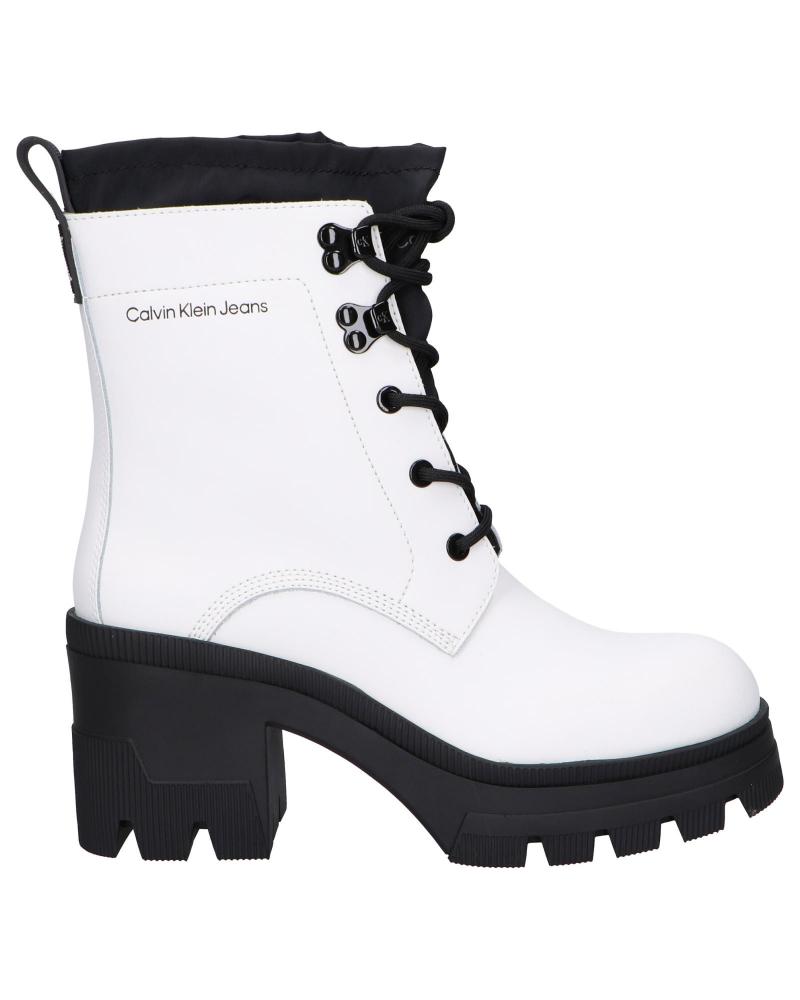 Botas CALVIN KLEIN  de Mujer YW0YW00729YAF  BLANCO BRILLANTE - YAF