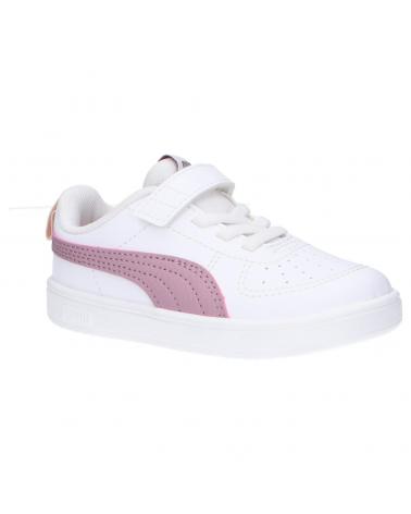 girl and boy sports shoes PUMA 384314 RICKIE AC INF  08 WHITE