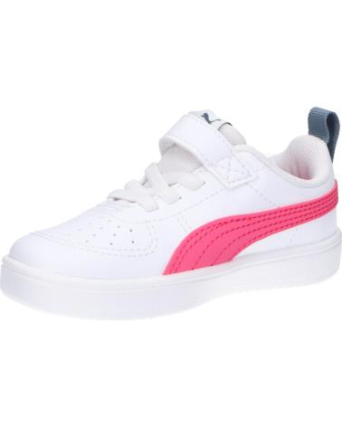 girl and boy sports shoes PUMA 384314 RICKIE AC INF  12 WHITE SUNSET