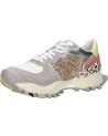 Baskets décontractées pour femmes EXE  pour  134-350  LEATHER GREY GOLD