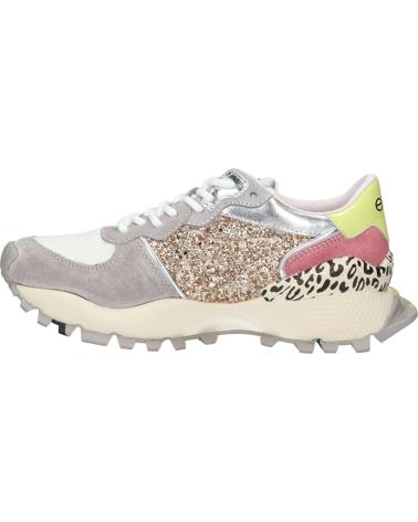 Baskets décontractées pour femmes EXE  pour  134-350  LEATHER GREY GOLD