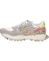Baskets décontractées pour femmes EXE  pour  134-350  LEATHER GREY GOLD