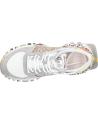 Baskets décontractées pour femmes EXE  pour  134-350  LEATHER GREY GOLD