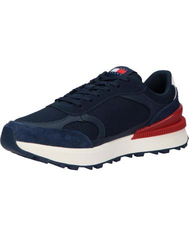  Casual sneakers for men TOMMY HILFIGER EM0EM01537 TECHNICAL RUNNER ESS  C1G DARK NIGHT NAVY