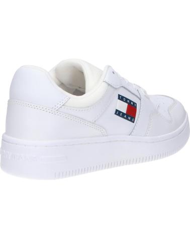 Zapatillas casual para mujer TOMMY HILFIGER  de  EN0EN02505 NEW TJW RETRO BASKET SNEAKER ESS  YBS WHITE