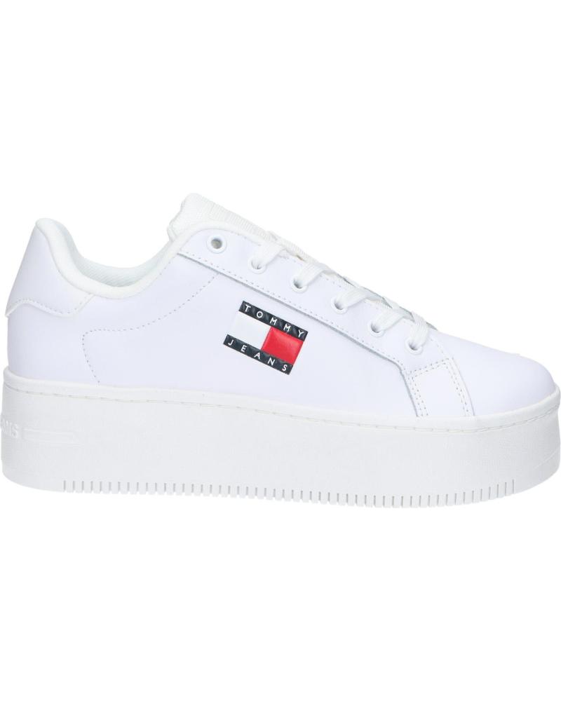 Deportivas TOMMY HILFIGER  de Mujer EN0EN02518 NEW TJW FLATFORM CUPSOLE ESS  YBS WHITE