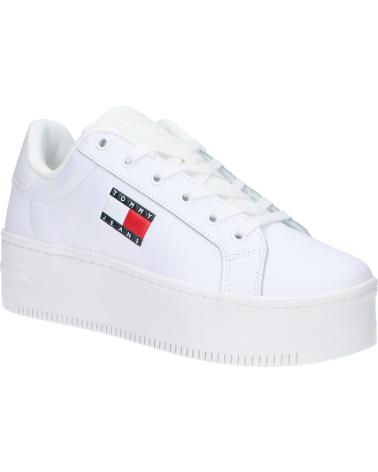 Zapatillas casual para mujer TOMMY HILFIGER  de  EN0EN02518 NEW TJW FLATFORM CUPSOLE ESS  YBS WHITE