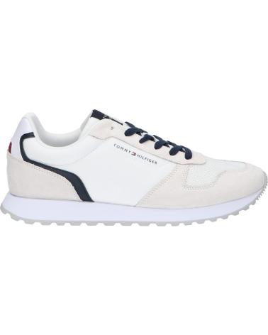Man Trainers TOMMY HILFIGER FM0FM05454 NEW RUNNER EVA MIX FLAG  YBS WHITE