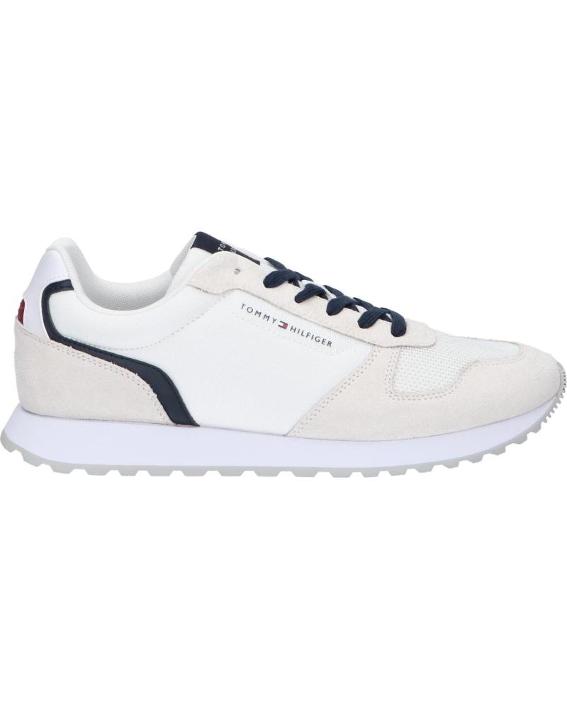 Deportivas TOMMY HILFIGER  de Hombre FM0FM05454 NEW RUNNER EVA MIX FLAG  YBS WHITE