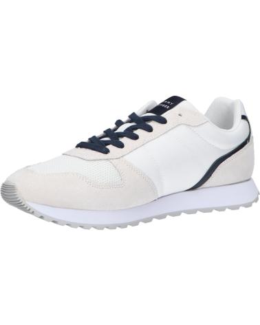 Deportivas TOMMY HILFIGER  de Hombre FM0FM05454 NEW RUNNER EVA MIX FLAG  YBS WHITE