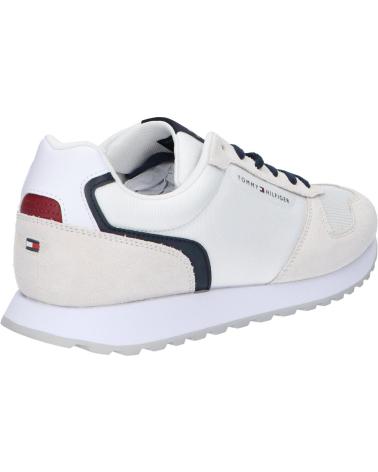 Deportivas TOMMY HILFIGER  de Hombre FM0FM05454 NEW RUNNER EVA MIX FLAG  YBS WHITE