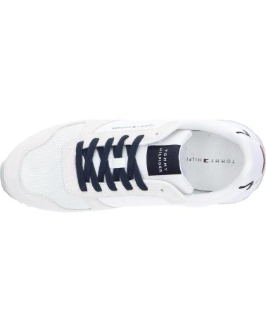 Deportivas TOMMY HILFIGER  de Hombre FM0FM05454 NEW RUNNER EVA MIX FLAG  YBS WHITE