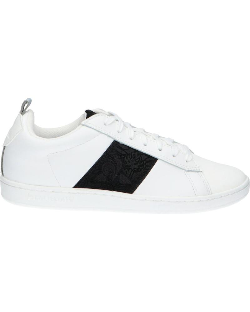 Woman and girl and boy Trainers LE COQ SPORTIF 2310130 COURTCLASSIC W PLANTS  OPTICAL WHITE-BLAC