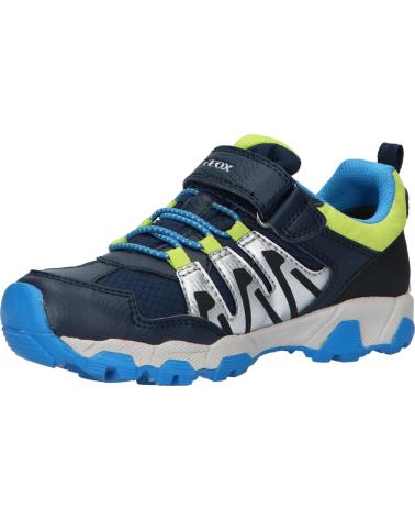  Casual shoes for boy GEOX J263ZB 0FUCE J MAGNETAR B ABX  C0749 NAVY-LIME