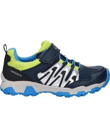 boy Trainers GEOX J263ZB 0FUCE J MAGNETAR B ABX  C0749 NAVY-LIME
