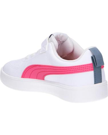 girl and boy sports shoes PUMA 385836 RICKIE AC PS  12 WHITE SUNSET