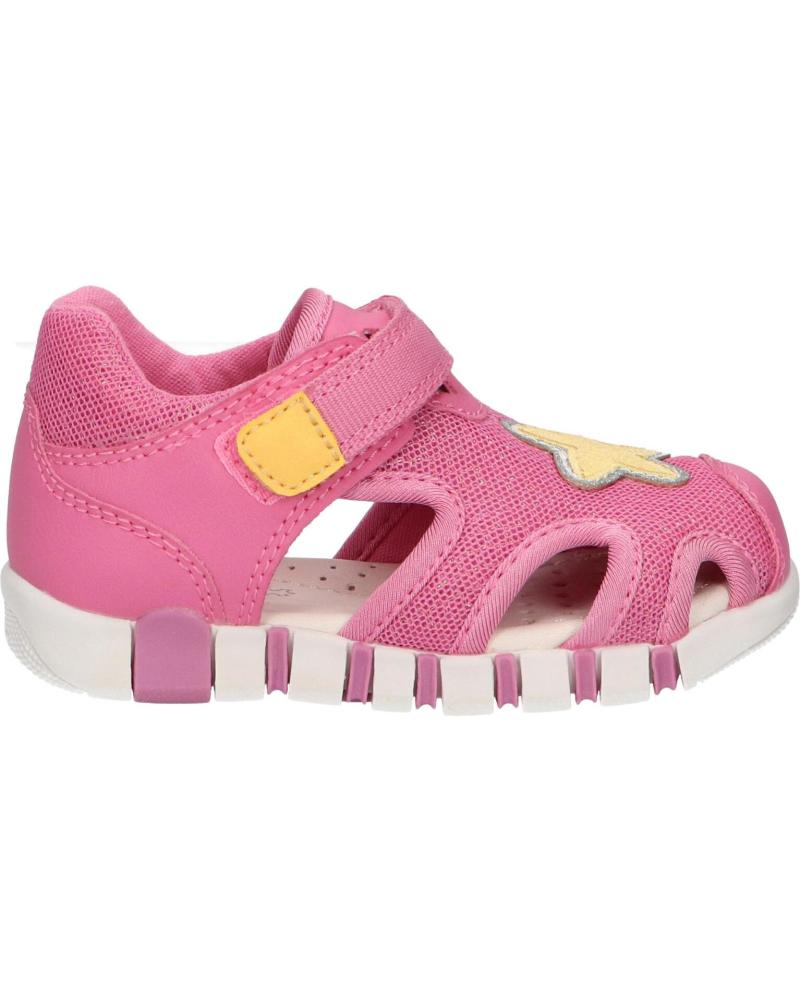 Sandali GEOX  per Bambina B4517B 0GNBC B SANDAL IUPIDOO GIR  C8F2V DK PINK-YELLOW