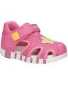 Sandali GEOX  per Bambina B4517B 0GNBC B SANDAL IUPIDOO GIR  C8F2V DK PINK-YELLOW