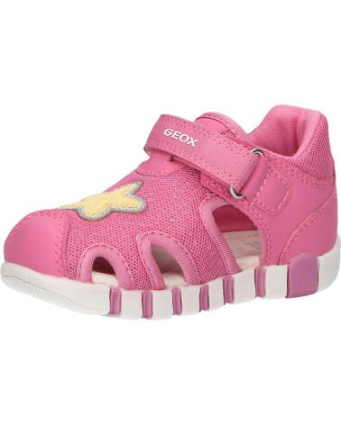 Sandali GEOX  per Bambina B4517B 0GNBC B SANDAL IUPIDOO GIR  C8F2V DK PINK-YELLOW