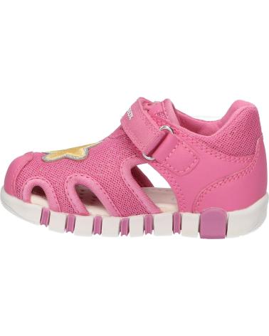 Sandali GEOX  per Bambina B4517B 0GNBC B SANDAL IUPIDOO GIR  C8F2V DK PINK-YELLOW