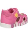 Sandali GEOX  per Bambina B4517B 0GNBC B SANDAL IUPIDOO GIR  C8F2V DK PINK-YELLOW