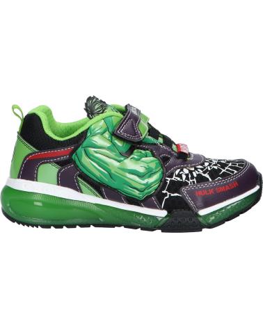 boy Trainers GEOX J35FEB 011CE J BAYONYC  C0016 BLACK-GREEN