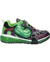 boy Trainers GEOX J35FEB 011CE J BAYONYC  C0016 BLACK-GREEN