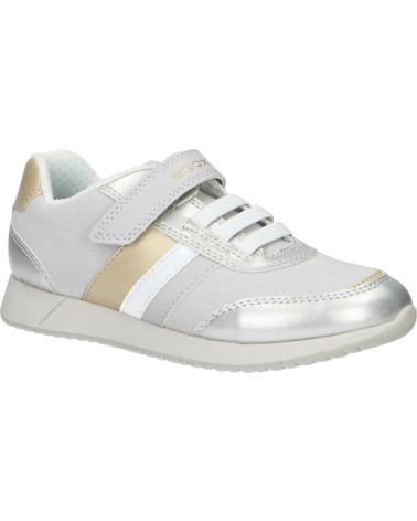 Zapatillas casual para niña GEOX  de  J166FA 010AJ J JENSEA  C1W2U SILVER-PLATINUM