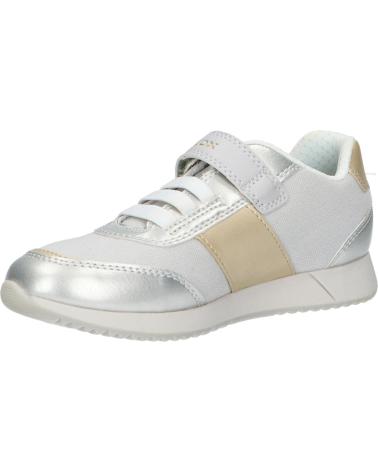 Zapatillas casual para niña GEOX  de  J166FA 010AJ J JENSEA  C1W2U SILVER-PLATINUM