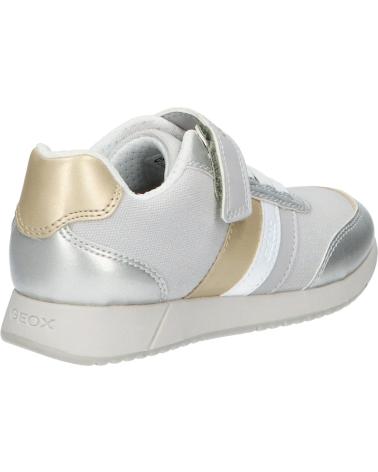 Zapatillas casual para niña GEOX  de  J166FA 010AJ J JENSEA  C1W2U SILVER-PLATINUM